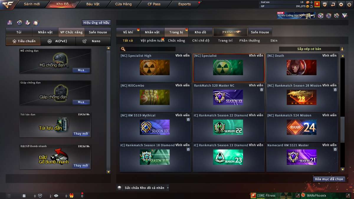 shop acc cf uy tin gia re